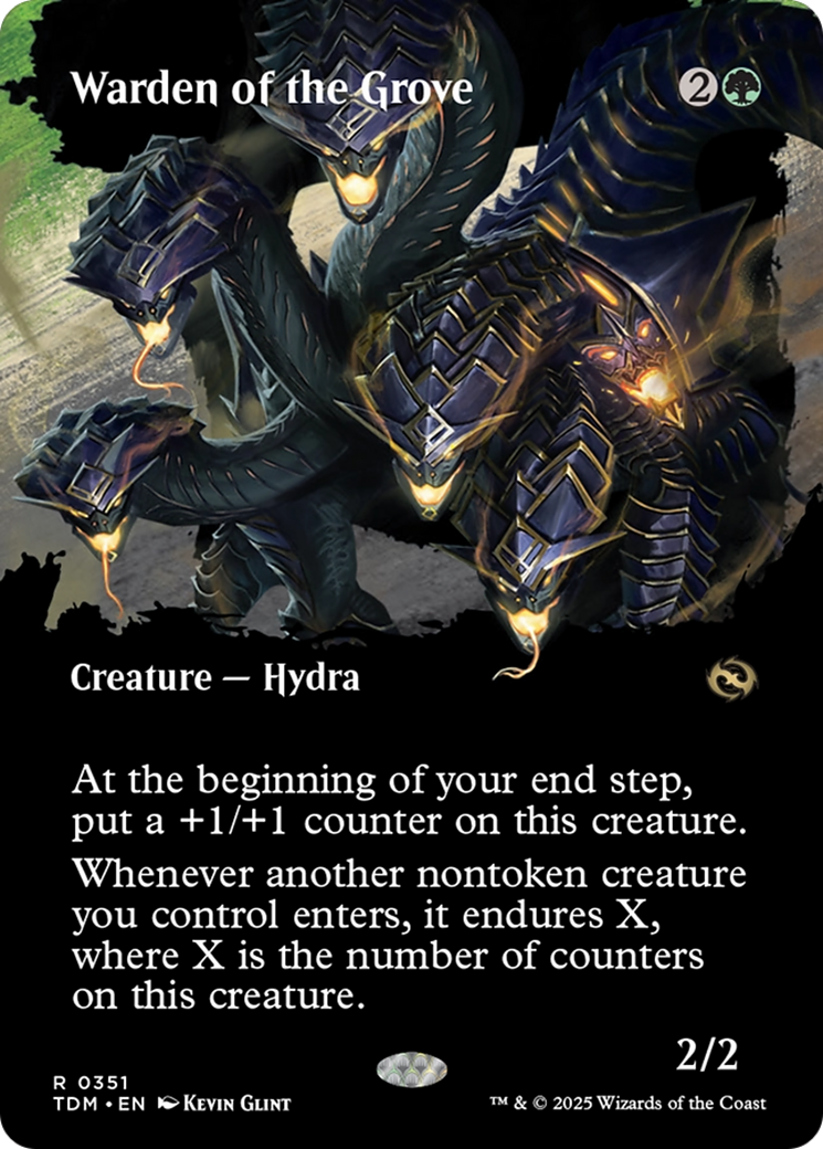Warden of the Grove (Borderless) [Tarkir: Dragonstorm] | Galaxy Games LLC