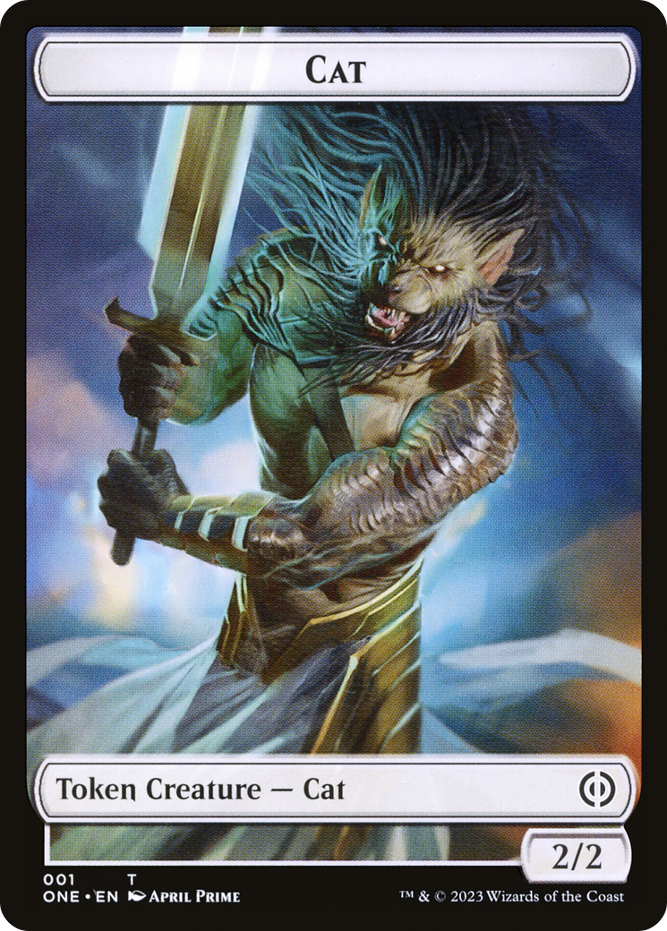 Cat Token [Phyrexia: All Will Be One Tokens] | Galaxy Games LLC