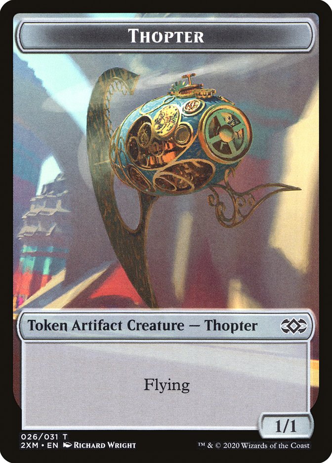 Myr (024) // Thopter (026) Double-Sided Token [Double Masters Tokens] | Galaxy Games LLC