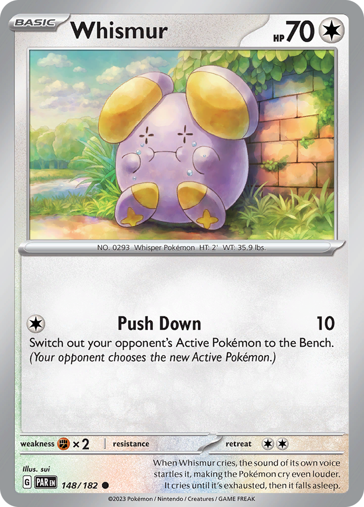 Whismur (148/182) [Scarlet & Violet: Paradox Rift] | Galaxy Games LLC