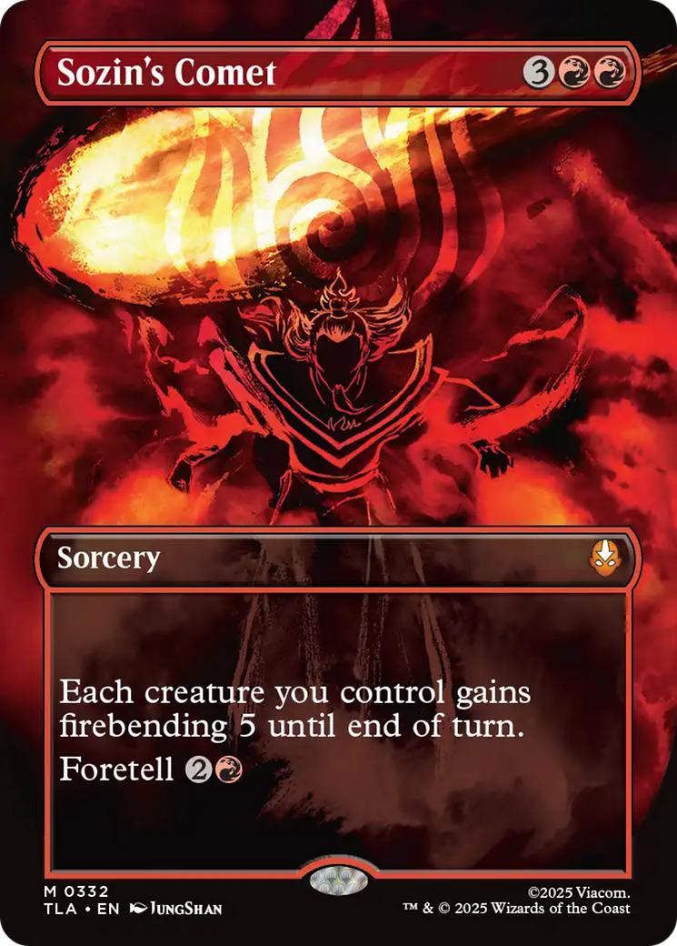 Sozin's Comet (0332) (Borderless) [Avatar: The Last Airbender] | Galaxy Games LLC