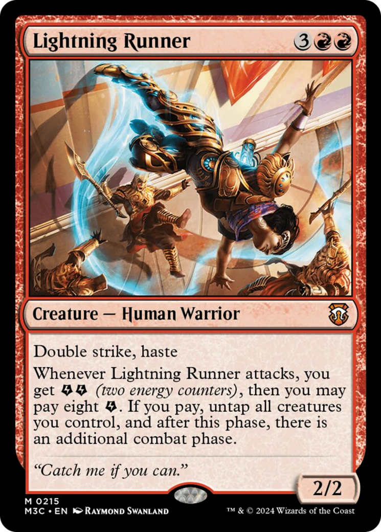 Lightning Runner (Ripple Foil) [Modern Horizons 3 Commander] | Galaxy Games LLC