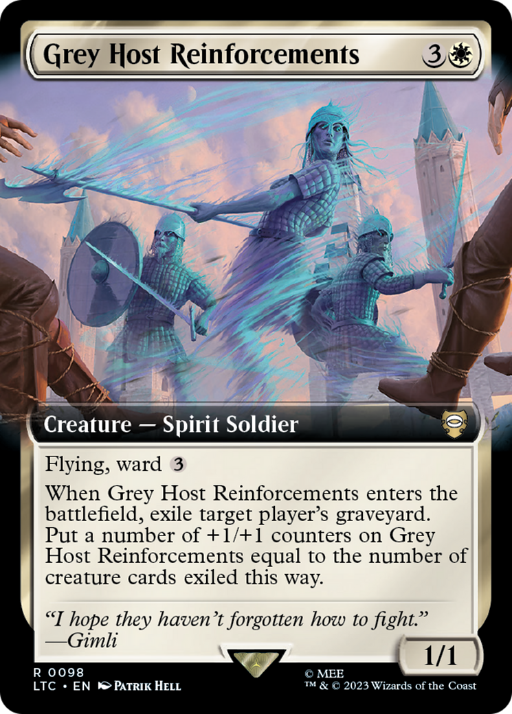 Grey Host Reinforcements (Extended Art) [The Lord of the Rings: Tales of Middle-Earth Commander] | Galaxy Games LLC