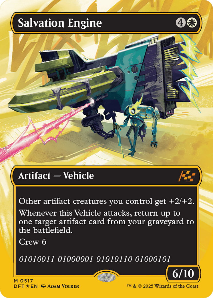 Salvation Engine (Borderless) (First-Place Foil) [Aetherdrift] | Galaxy Games LLC