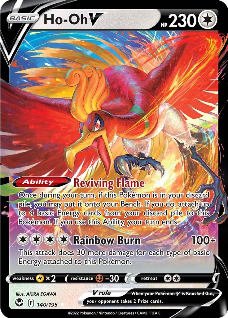 Ho-oh V (140/195) [Sword & Shield: Silver Tempest] | Galaxy Games LLC