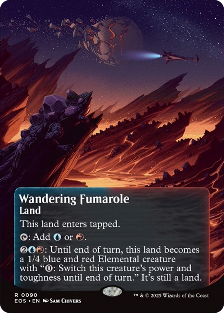 Wandering Fumarole (0090) (Borderless) [Edge of Eternities: Stellar Sights] | Galaxy Games LLC