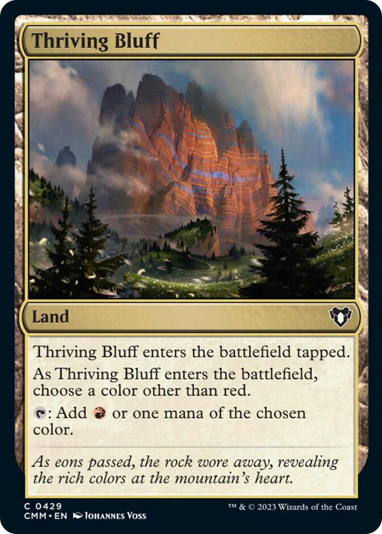 Thriving Bluff [Commander Masters] | Galaxy Games LLC