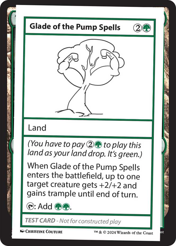 Glade of the Pump Spells [Mystery Booster 2 Playtest Cards] | Galaxy Games LLC