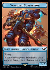 Soldier (004) // Vanguard Suppressor Double-Sided Token (Surge Foil) [Warhammer 40,000 Tokens] | Galaxy Games LLC