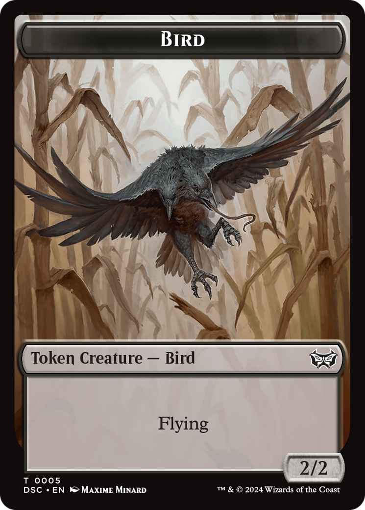 Elemental // Bird Double-Sided Token [Duskmourn: House of Horror Commander Tokens] | Galaxy Games LLC