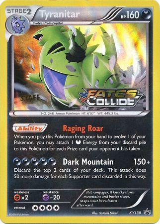 Tyranitar (XY130) (Staff) [XY: Black Star Promos] | Galaxy Games LLC