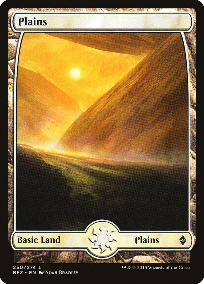 Plains (250) (Full Art) [Battle for Zendikar] | Galaxy Games LLC