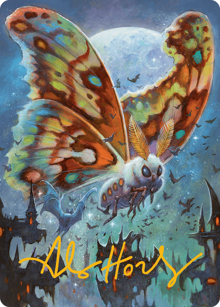 Luminous Broodmoth Art Card (Gold-Stamped Signature) [Bloomburrow Art Series] | Galaxy Games LLC