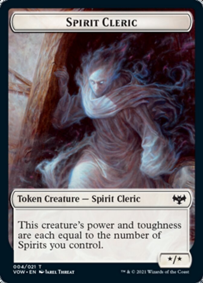 Zombie (008) // Spirit Cleric Double-Sided Token [Innistrad: Crimson Vow Tokens] | Galaxy Games LLC