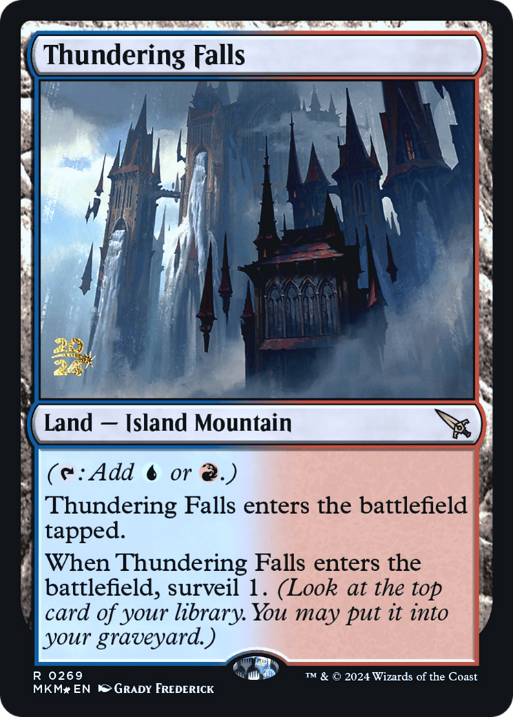 Thundering Falls [Murders at Karlov Manor Prerelease Promos] | Galaxy Games LLC