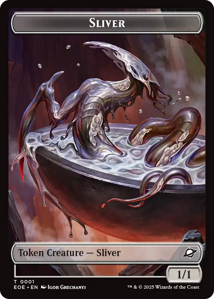 Robot // Sliver Double-Sided Token [Edge of Eternities Tokens] | Galaxy Games LLC