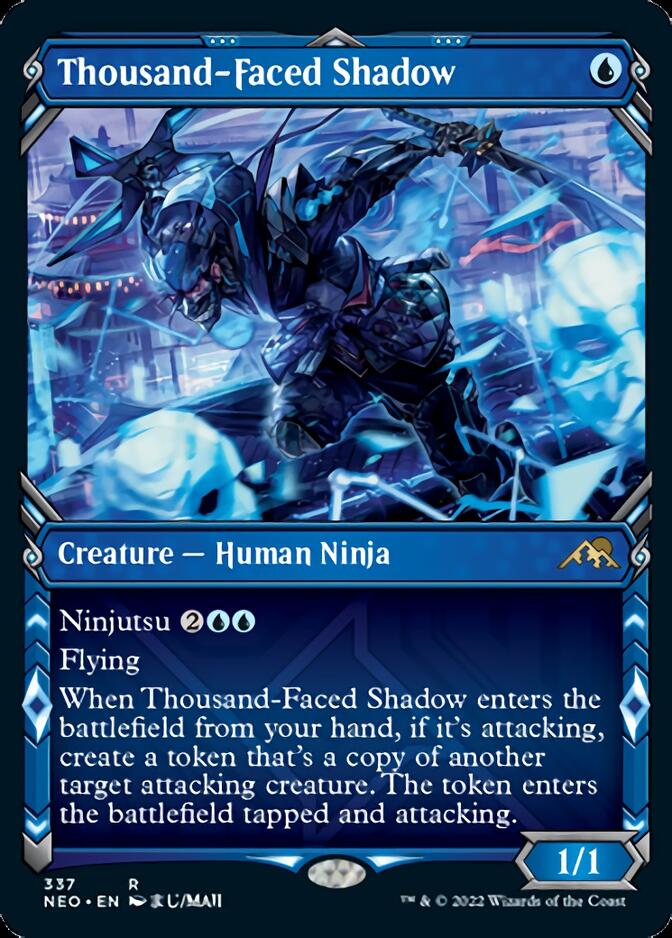 Thousand-Faced Shadow (Showcase Ninja) [Kamigawa: Neon Dynasty] | Galaxy Games LLC