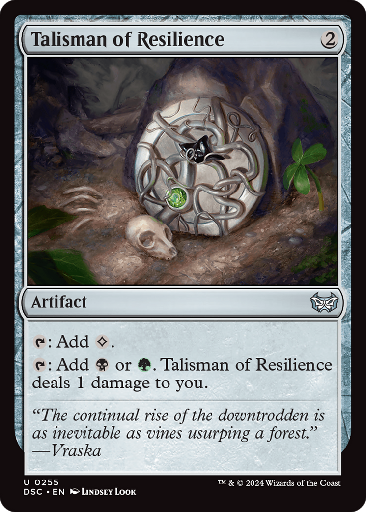 Talisman of Resilience [Duskmourn: House of Horror Commander] | Galaxy Games LLC