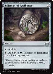 Talisman of Resilience [Duskmourn: House of Horror Commander] | Galaxy Games LLC