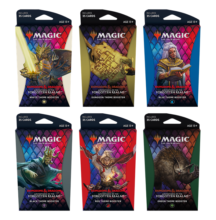 Dungeons & Dragons: Adventures in the Forgotten Realms - Theme Booster Display | Galaxy Games LLC