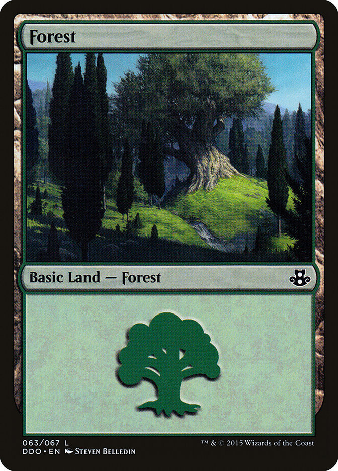 Forest (63) [Duel Decks: Elspeth vs. Kiora] | Galaxy Games LLC