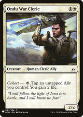 Ondu War Cleric [Mystery Booster] | Galaxy Games LLC