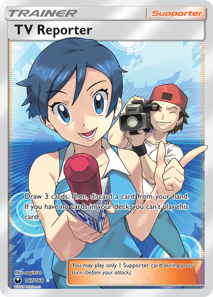 TV Reporter (167/168) [Sun & Moon: Celestial Storm] | Galaxy Games LLC