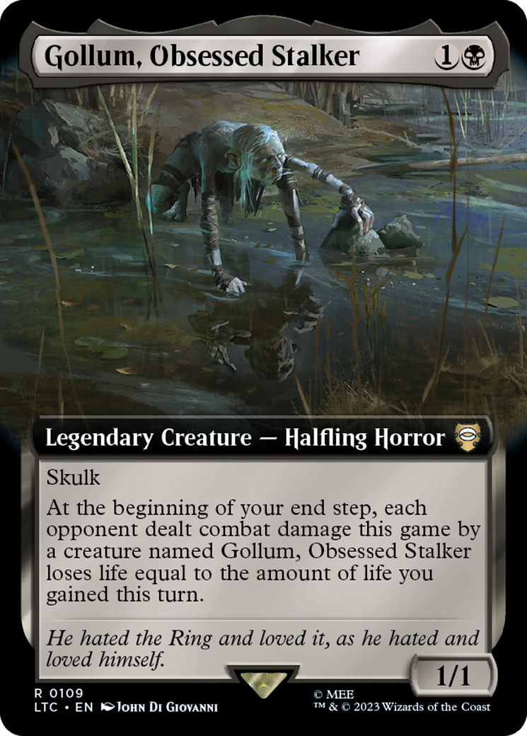 Gollum, Obsessed Stalker (Extended Art) [The Lord of the Rings: Tales of Middle-Earth Commander] | Galaxy Games LLC