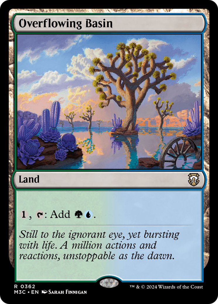 Overflowing Basin (Ripple Foil) [Modern Horizons 3 Commander] | Galaxy Games LLC