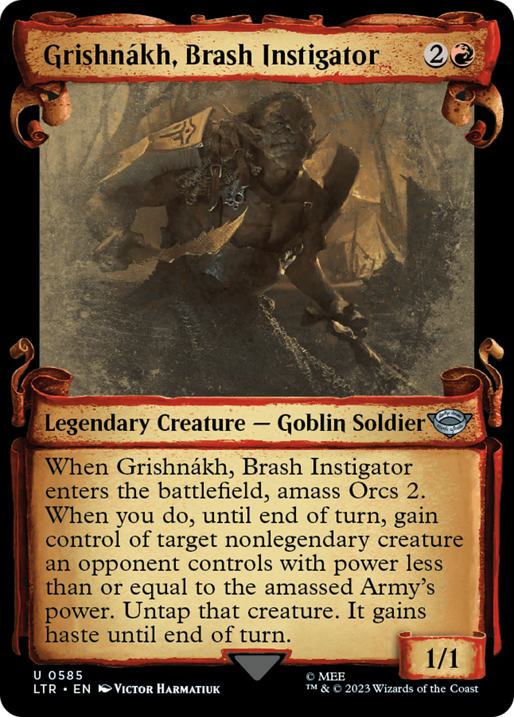 Grishnakh, Brash Instigator [The Lord of the Rings: Tales of Middle-Earth Showcase Scrolls] | Galaxy Games LLC