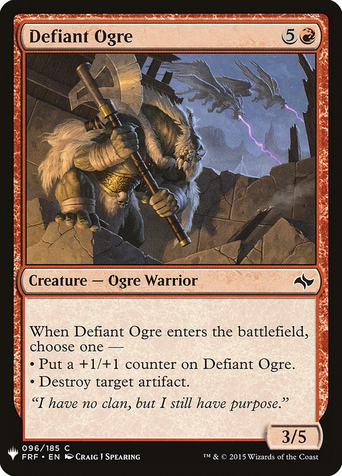 Defiant Ogre [Mystery Booster] | Galaxy Games LLC