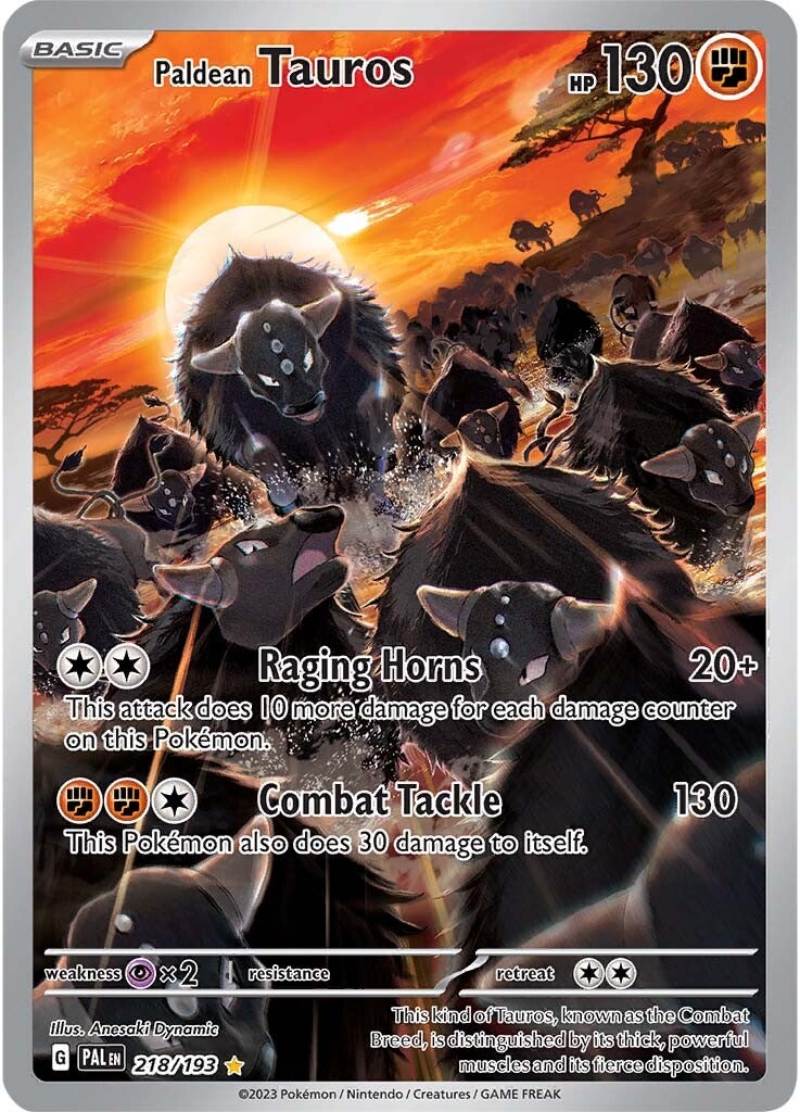 Paldean Tauros (218/193) [Scarlet & Violet: Paldea Evolved] | Galaxy Games LLC