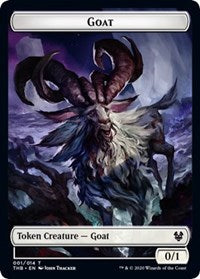 Goat // Satyr Double-Sided Token [Theros Beyond Death Tokens] | Galaxy Games LLC