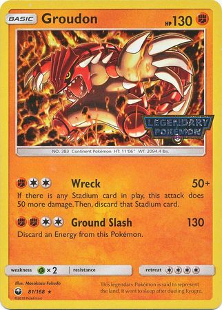 Groudon (81/168) (Cosmos Holo GameStop Promo) [Sun & Moon: Celestial Storm] | Galaxy Games LLC