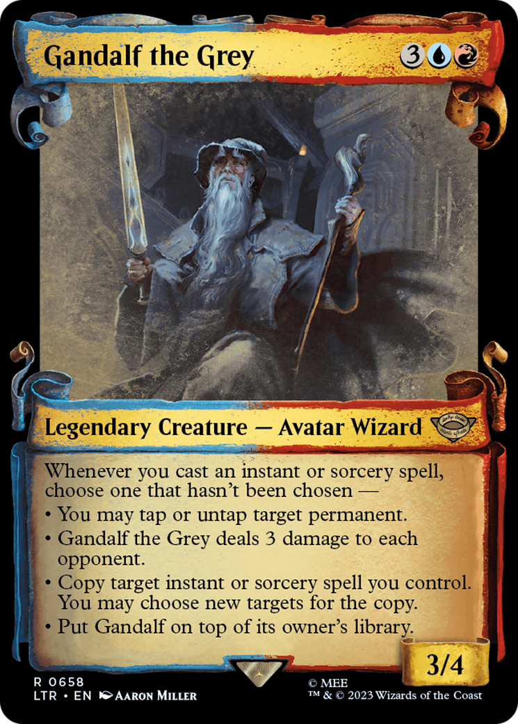 Gandalf the Grey [The Lord of the Rings: Tales of Middle-Earth Showcase Scrolls] | Galaxy Games LLC