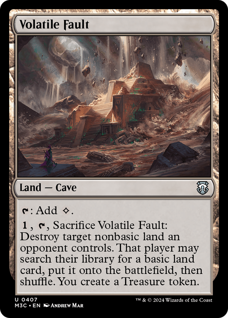 Volatile Fault (Ripple Foil) [Modern Horizons 3 Commander] | Galaxy Games LLC