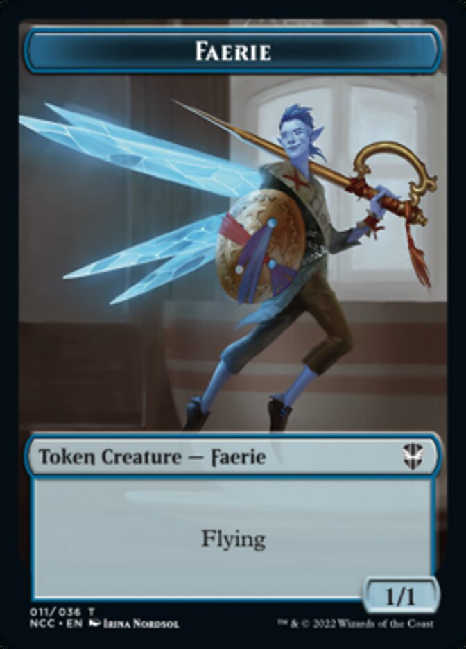 Faerie // Rogue Double-Sided Token [Streets of New Capenna Commander Tokens] | Galaxy Games LLC