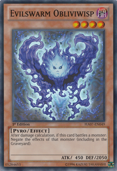 Evilswarm Obliviwisp [HA07-EN049] Super Rare | Galaxy Games LLC
