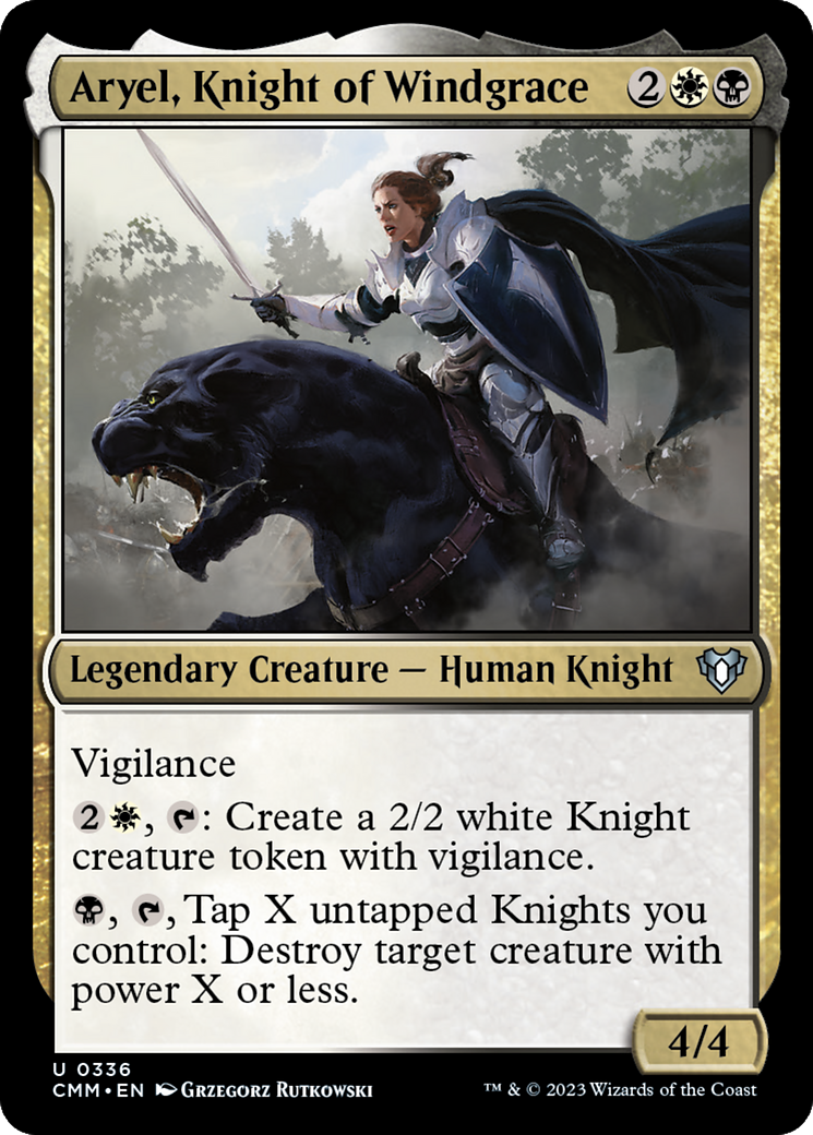 Aryel, Knight of Windgrace [Commander Masters] | Galaxy Games LLC