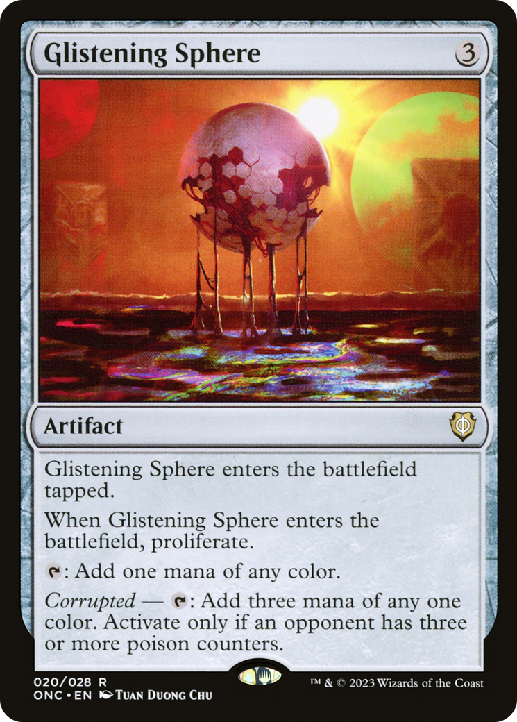 Glistening Sphere [Phyrexia: All Will Be One Commander] | Galaxy Games LLC