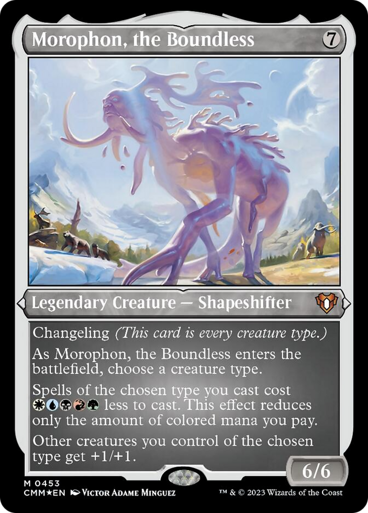 Morophon, the Boundless (Foil Etched) [Commander Masters] | Galaxy Games LLC