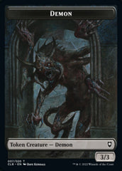 Treasure // Demon Double-Sided Token [Commander Legends: Battle for Baldur's Gate Tokens] | Galaxy Games LLC