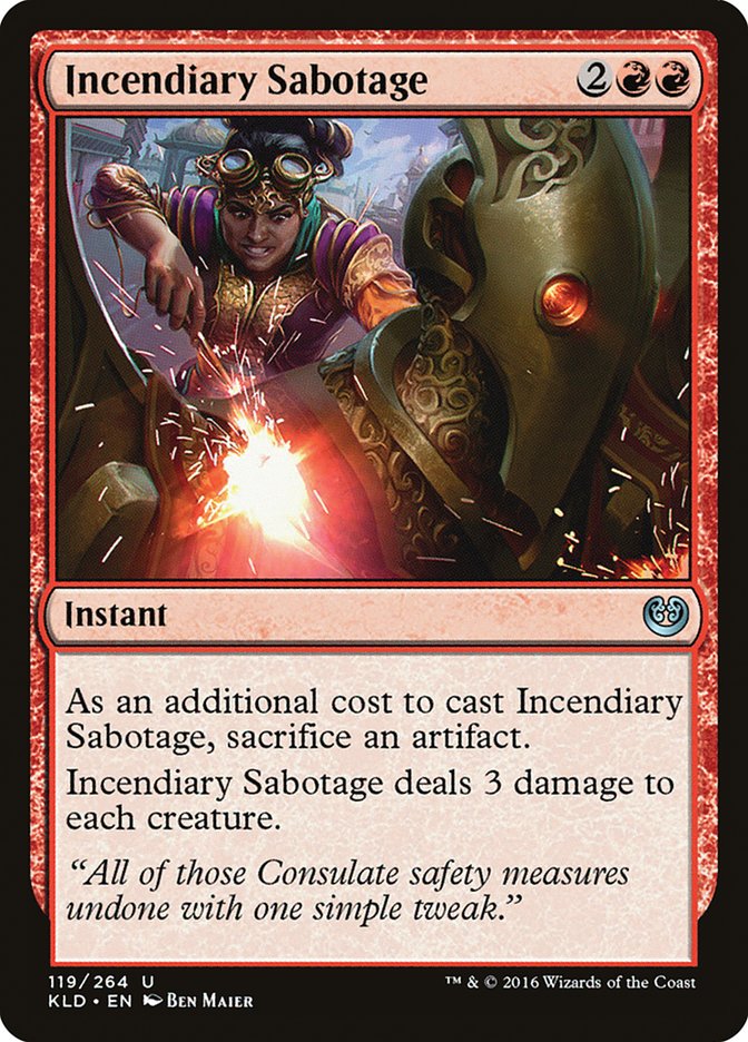 Incendiary Sabotage [Kaladesh] | Galaxy Games LLC