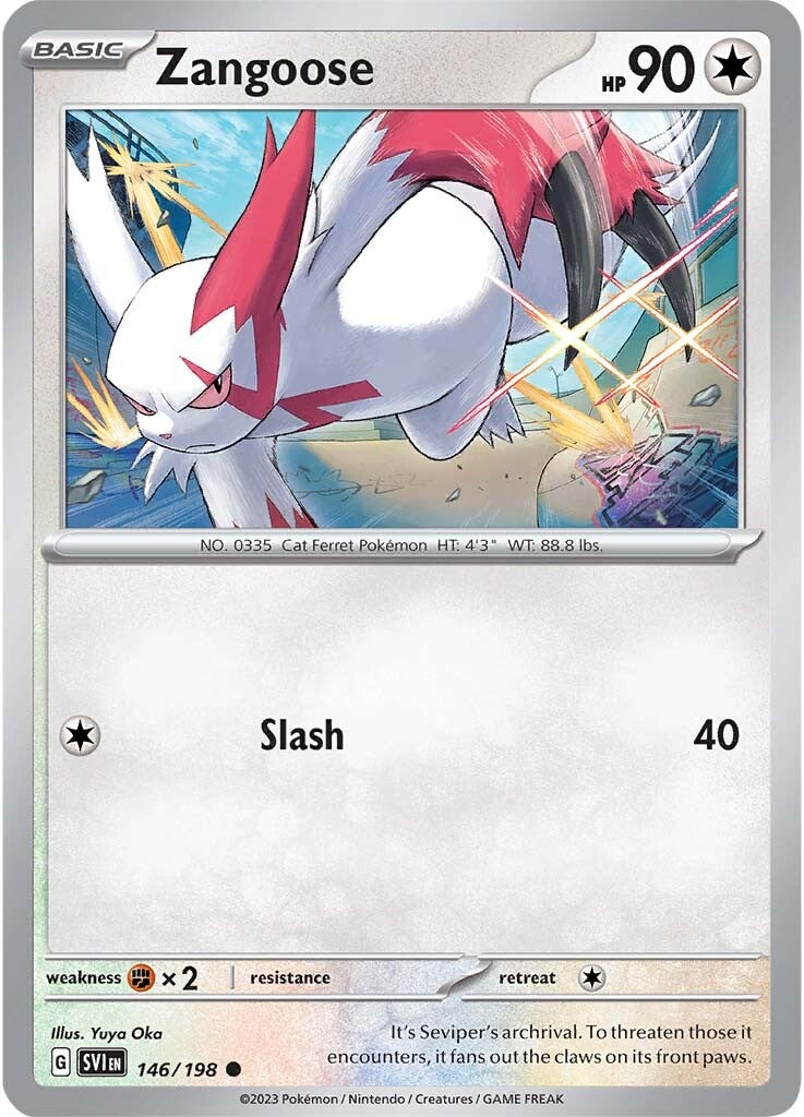 Zangoose (146/198) [Scarlet & Violet: Base Set] | Galaxy Games LLC