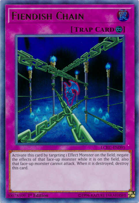 Fiendish Chain [LCKC-EN095] Ultra Rare | Galaxy Games LLC