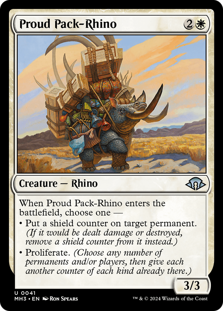 Proud Pack-Rhino [Modern Horizons 3] | Galaxy Games LLC