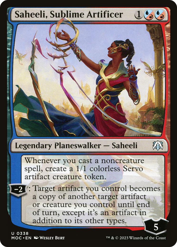 Saheeli, Sublime Artificer [March of the Machine Commander] | Galaxy Games LLC