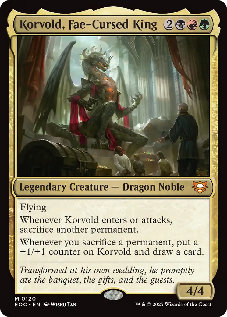 Korvold, Fae-Cursed King [Edge of Eternities Commander] | Galaxy Games LLC