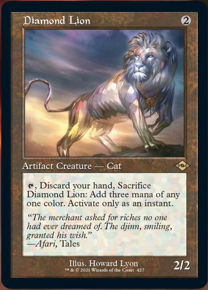 Diamond Lion (Retro Foil Etched) [Modern Horizons 2] | Galaxy Games LLC