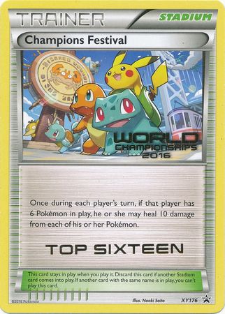 Champions Festival 2016 Top Sixteen (XY176) [XY: Black Star Promos] | Galaxy Games LLC